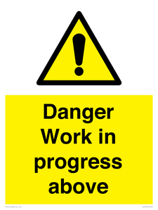 Danger Work in progress above